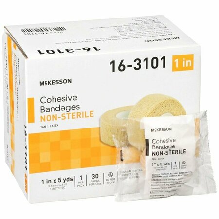 MCKESSON Self-adherent Closure Cohesive Bandage, 1 Inch x 5 Yard, 30PK 16-3101